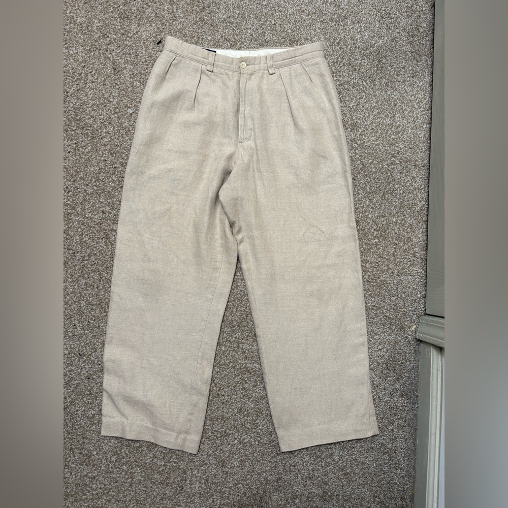 Men's Polo Ralph Lauren Pleated Tan Pants